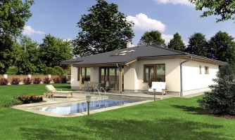 Maison avec espaces ouverts.